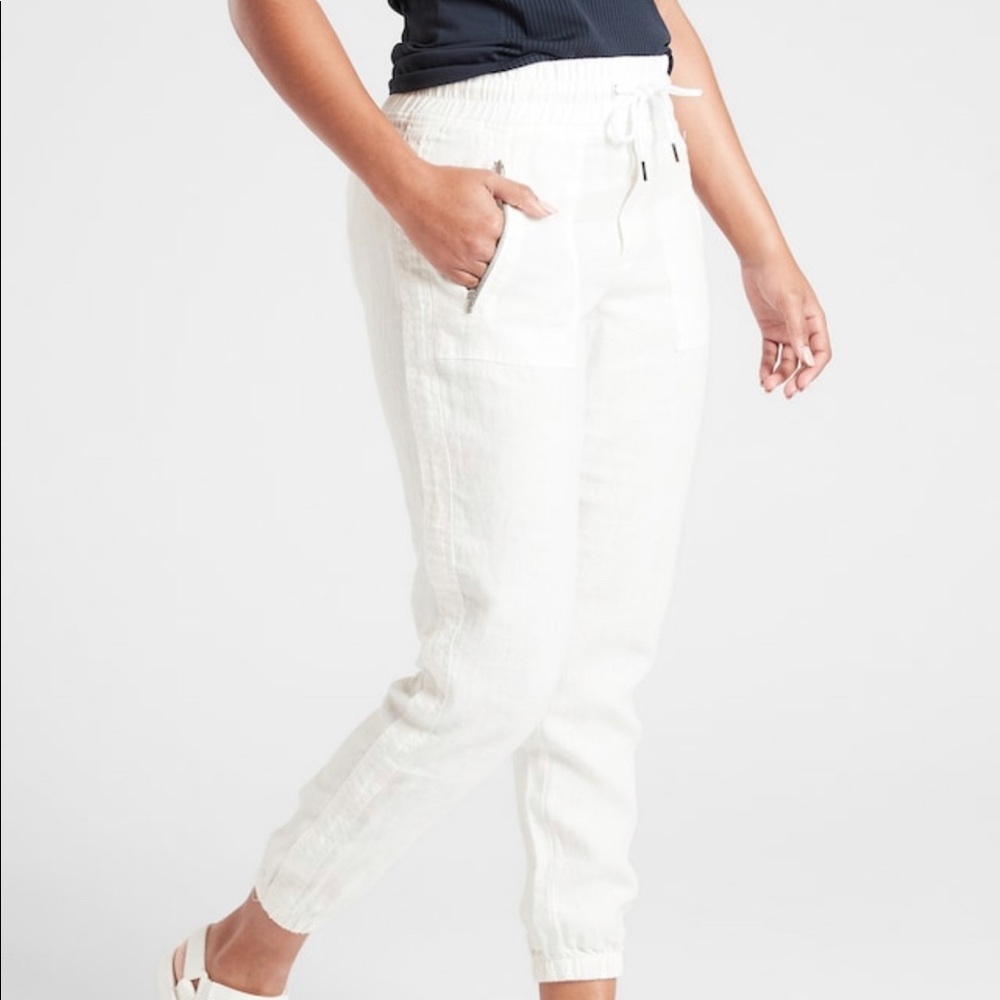 Athleta Cabo linen joggers